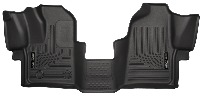Ford Transit-350 Floor Mats - Front - Husky Liners - WeatherBeater - Black - 2015